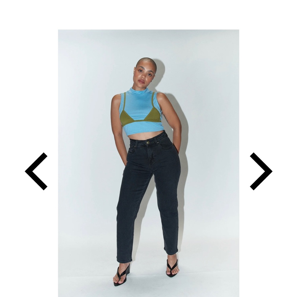 Fashion Brand Company Bikini Mock Neck Top